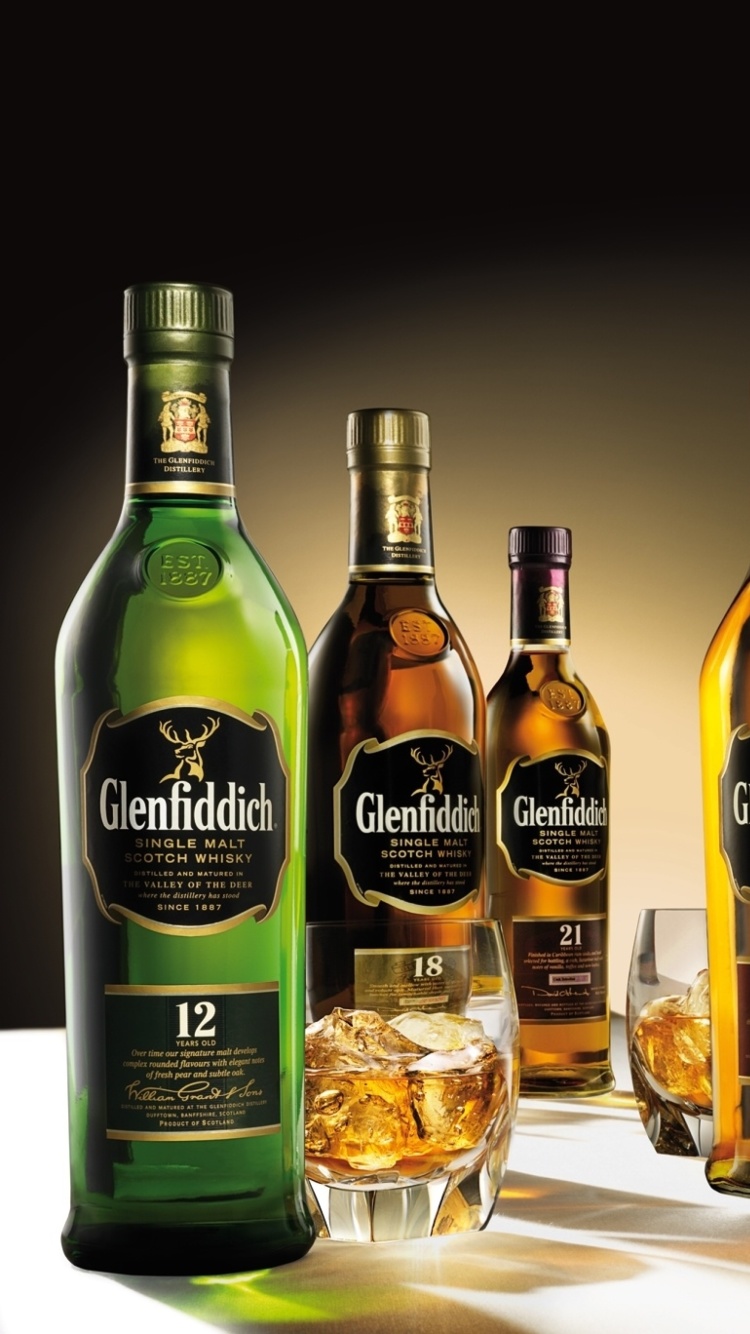 Fondo de pantalla Glenfiddich special reserve 12 yo single malt scotch whiskey 750x1334