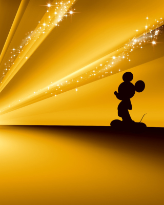 Mickey Mouse Disney Gold Wallpaper - Obrázkek zdarma pro Nokia Asha 503