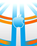 Fondo de pantalla Apple Emblem 128x160
