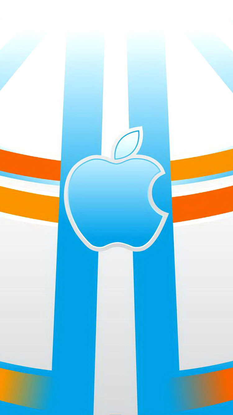 Das Apple Emblem Wallpaper 750x1334
