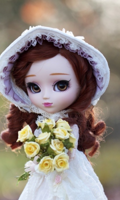 Fondo de pantalla Romantic Doll 240x400
