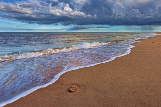 Beach & Clouds - Obrázkek zdarma 