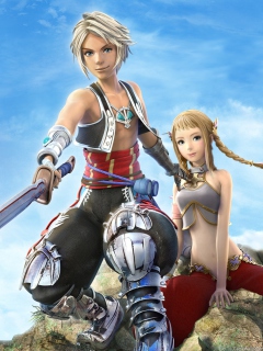 Vaan and Penelo - Final Fantasy XII screenshot #1 240x320