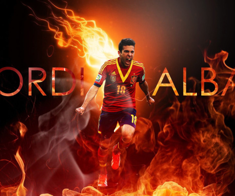 Fondo de pantalla Jordi Alba 480x400