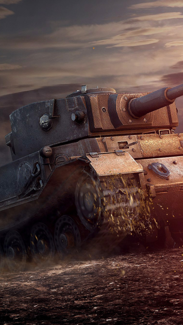 ARL 44 Tank from World of Tanks wallpaper 640x1136