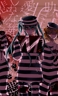 Hatsune Miku, Kagamine Len, Kagamine Rin, Kaito, Megurine Luka, Meiko screenshot #1 240x400