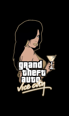 Das Grand Theft Auto Vice City Wallpaper 240x400