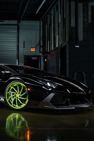 Fondo de pantalla Lamborghini Aventador 320x480