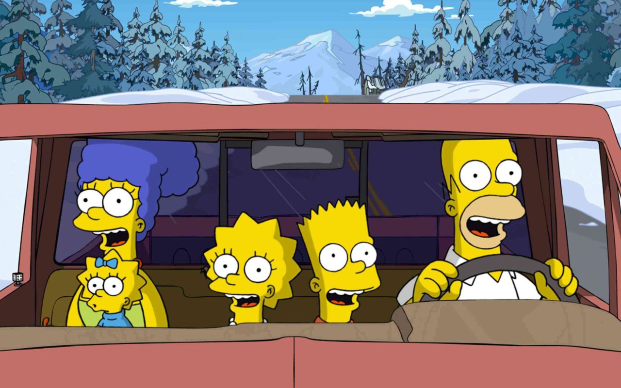 Das Simpsons Family Wallpaper 1280x800