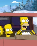 Das Simpsons Family Wallpaper 128x160