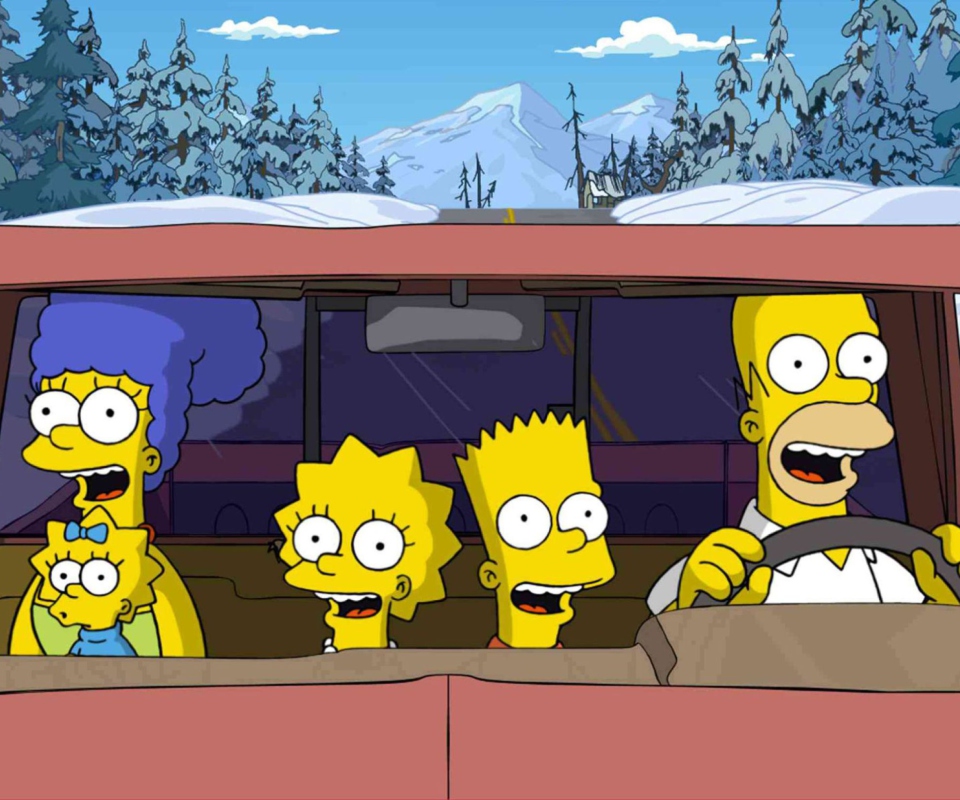 Das Simpsons Family Wallpaper 960x800