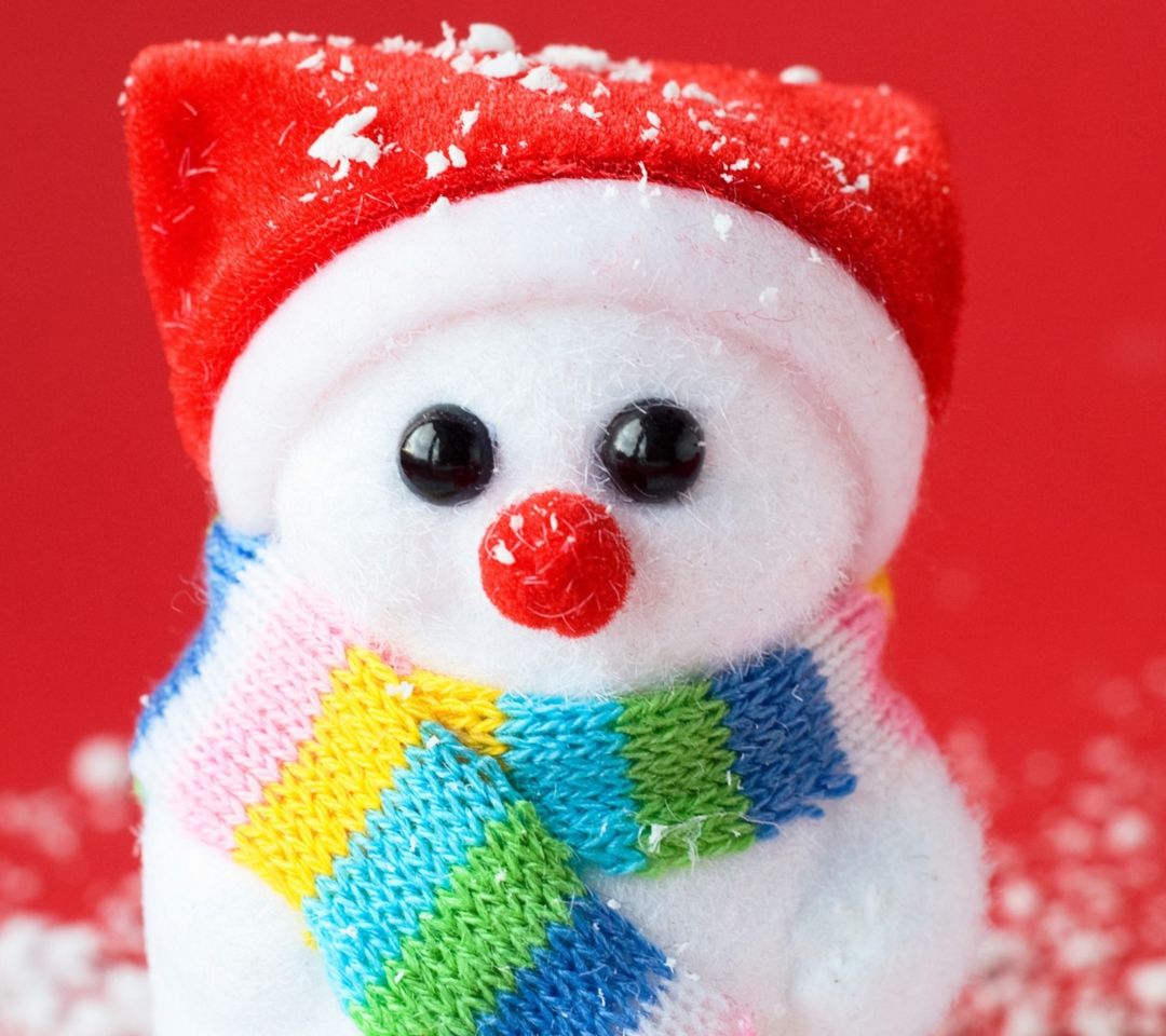 Cute Christmas Snowman wallpaper 1080x960