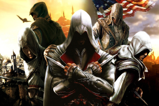 Assassins Creed Altair Ezio Connor papel de parede para celular 