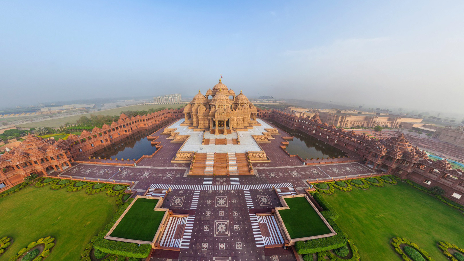 Das Akshardham, Delhi, Golden Temple Wallpaper 1600x900