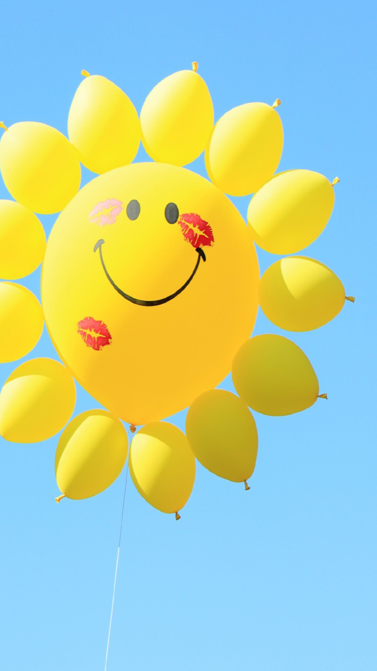 Das Happy Balloon Wallpaper 750x1334