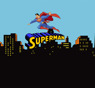 Superman Cartoon - Obrázkek zdarma pro 128x128