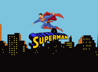 Superman Cartoon - Obrázkek zdarma pro Fullscreen 1152x864