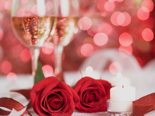 Das First romantic date Wallpaper 320x240