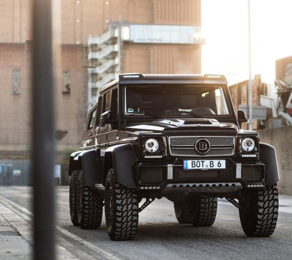 Обои Mercedes Benz G63 AMG 6x6 Devil Pickup 960x854