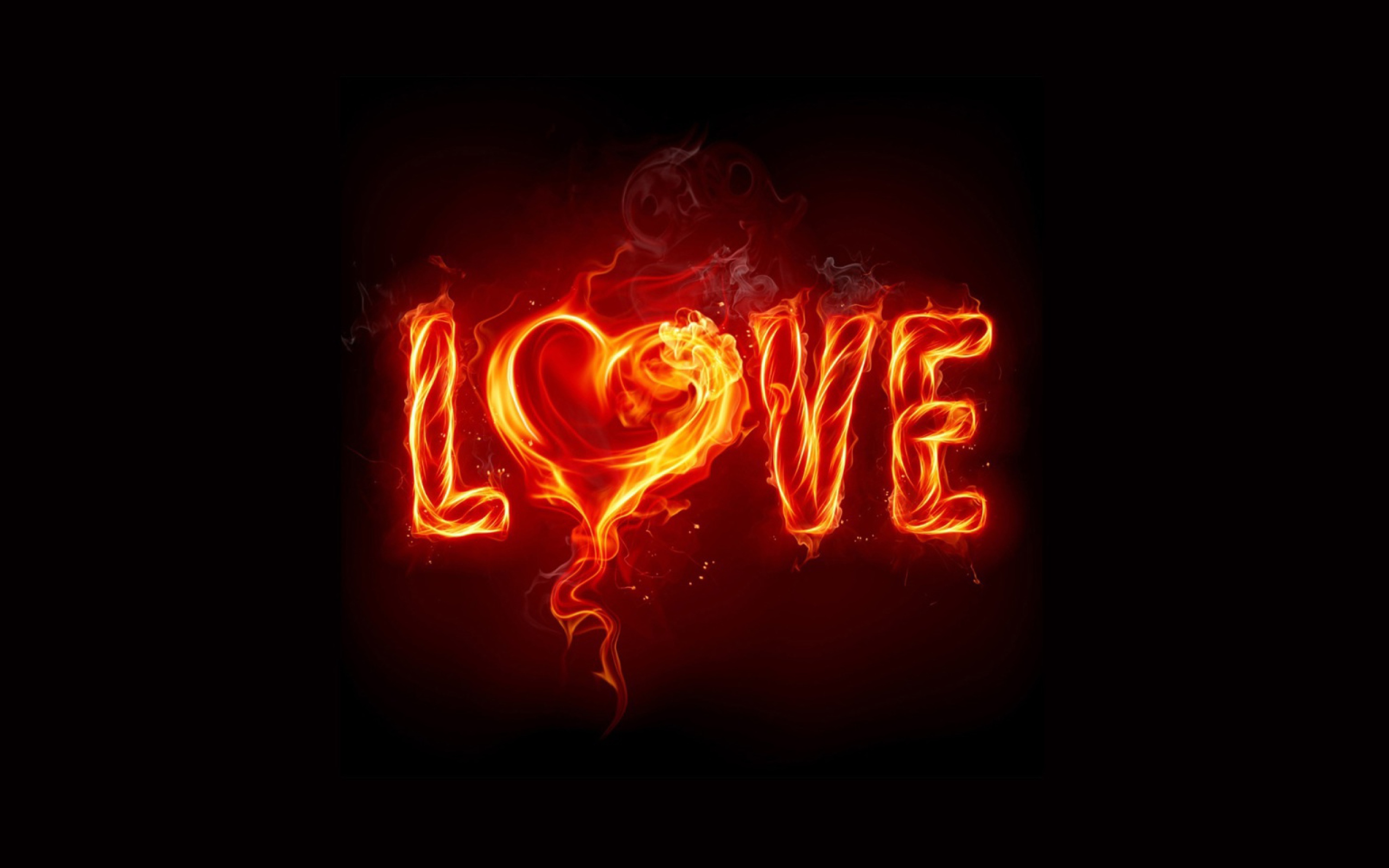 Fondo de pantalla Fire Love 2560x1600