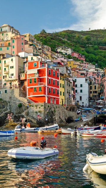 Das Riomaggiore Cinque Terre Wallpaper 360x640