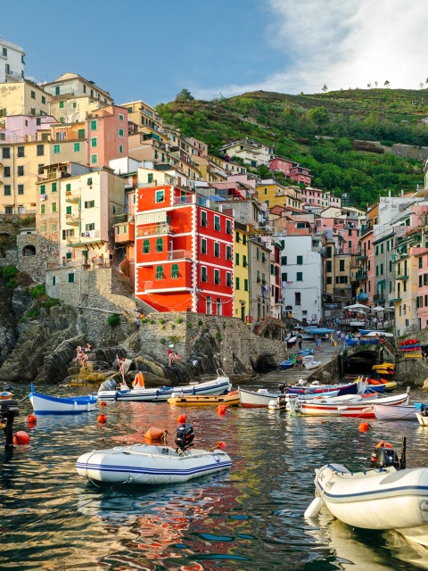 Das Riomaggiore Cinque Terre Wallpaper 480x640