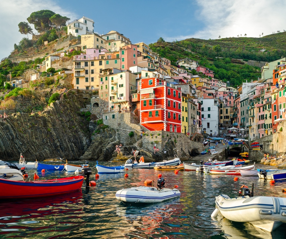 Das Riomaggiore Cinque Terre Wallpaper 960x800