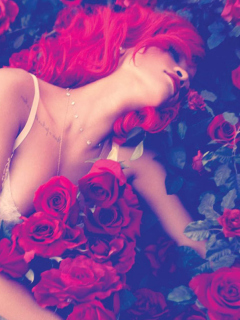 Fondo de pantalla Rihanna's Roses 240x320