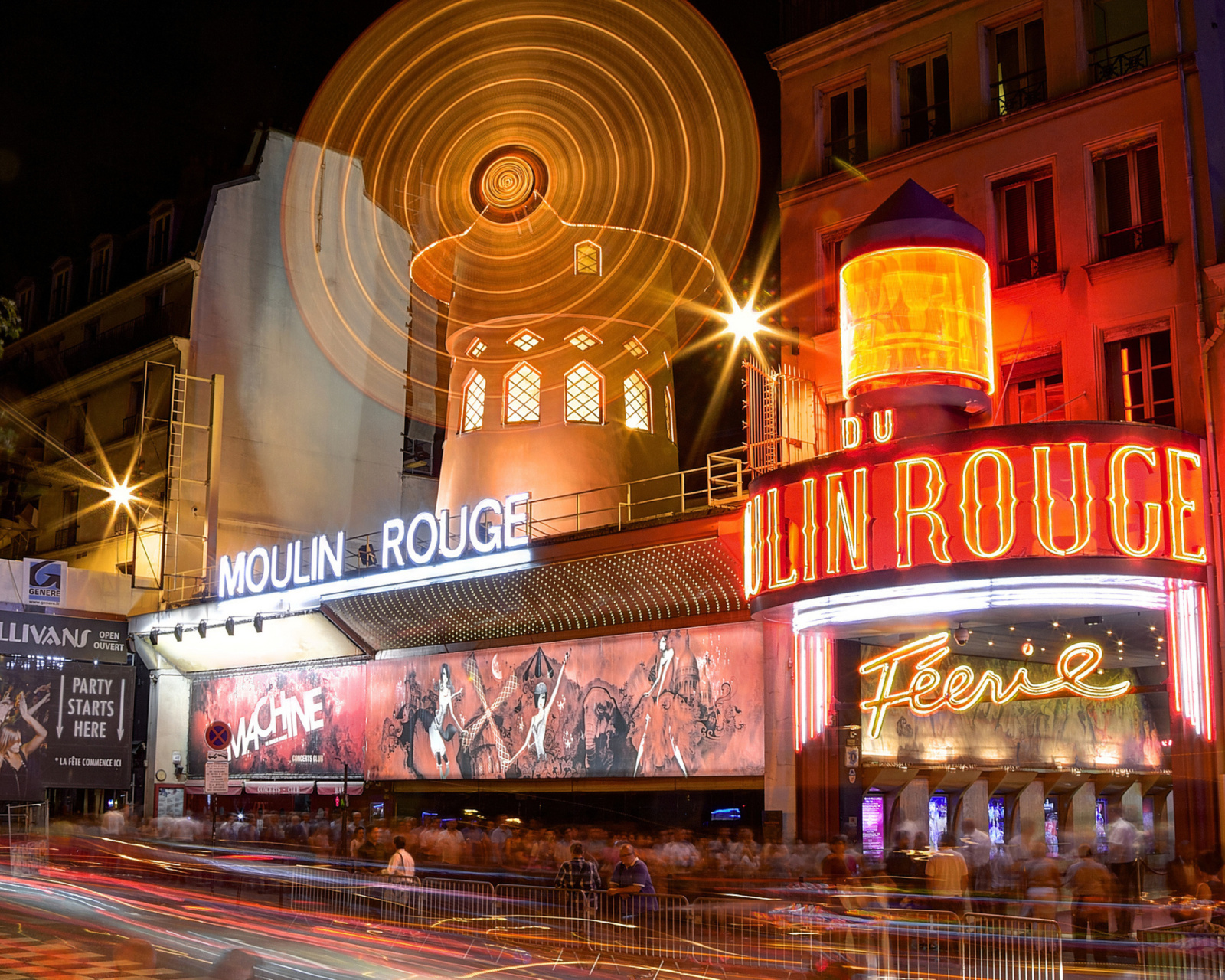 Fondo de pantalla Moulin Rouge cabaret in Paris 1600x1280