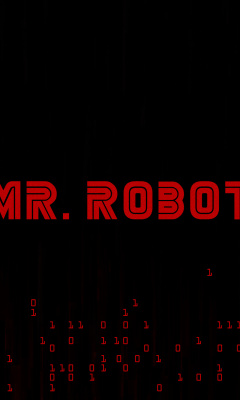 Mr Robot Logo wallpaper 240x400