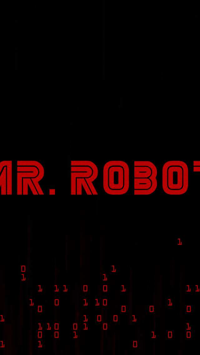 Das Mr Robot Logo Wallpaper 640x1136