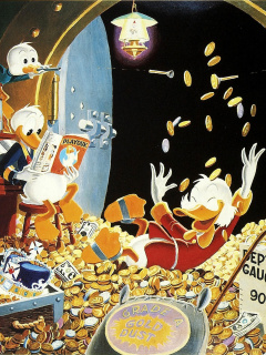 Screenshot №1 pro téma DuckTales and Scrooge McDuck Money 240x320