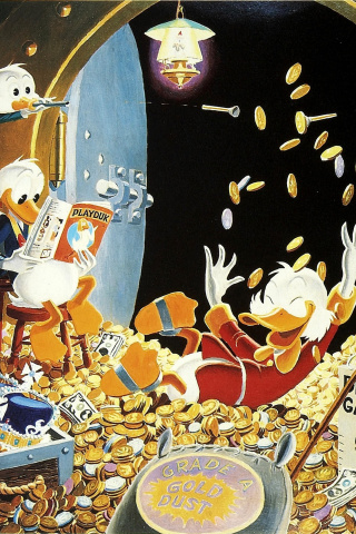 DuckTales and Scrooge McDuck Money wallpaper 320x480