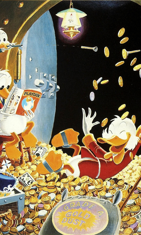 Das DuckTales and Scrooge McDuck Money Wallpaper 480x800