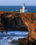 Screenshot №1 pro téma Cape Arago Lighthouse 128x160