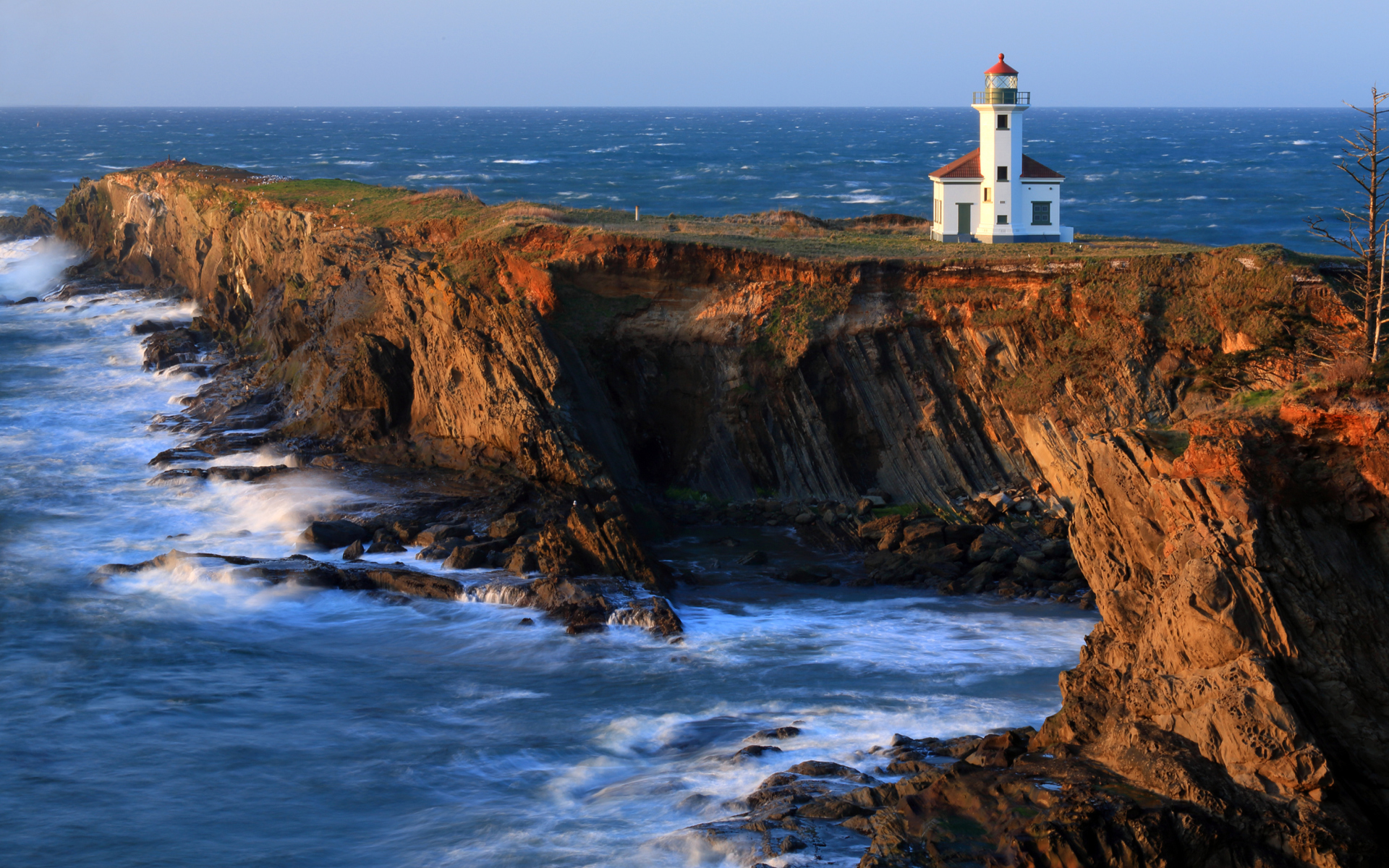 Fondo de pantalla Cape Arago Lighthouse 1920x1200