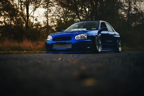 Subaru Impreza WRX STI wallpaper 480x320