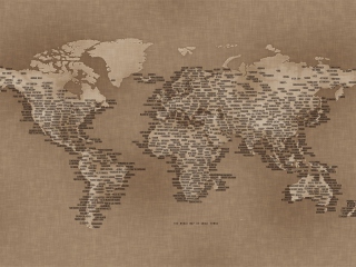 Обои World Map 320x240