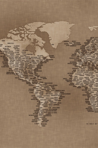 World Map wallpaper 320x480