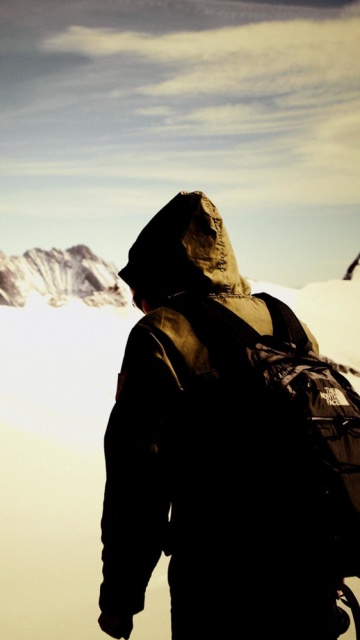 Screenshot №1 pro téma Traveler on the mountain top, Freedom 360x640