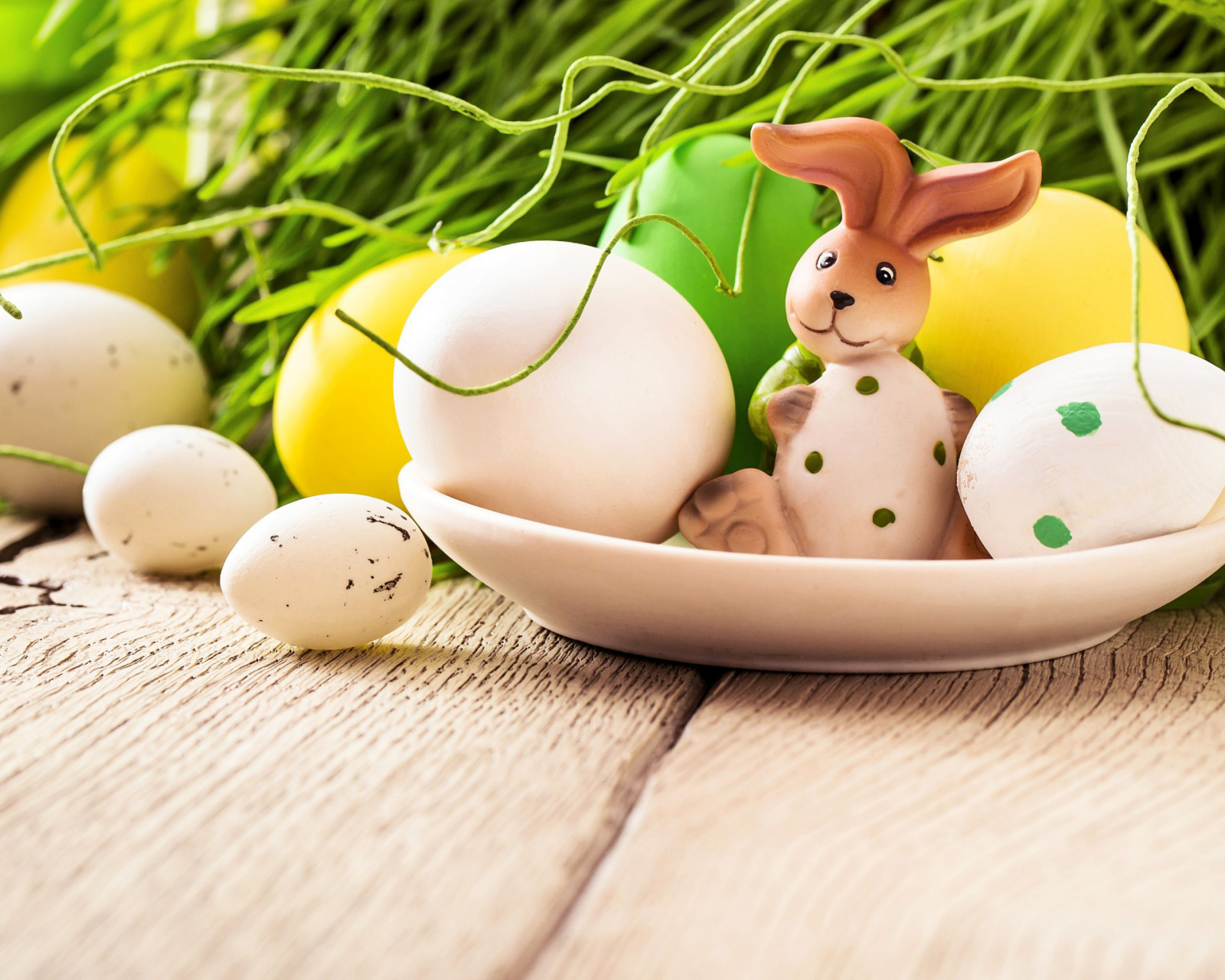 Easter still life with hare wallpaper 1600x1280