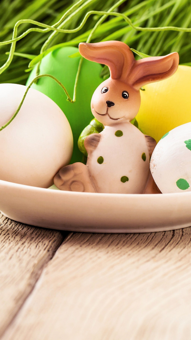 Fondo de pantalla Easter still life with hare 640x1136