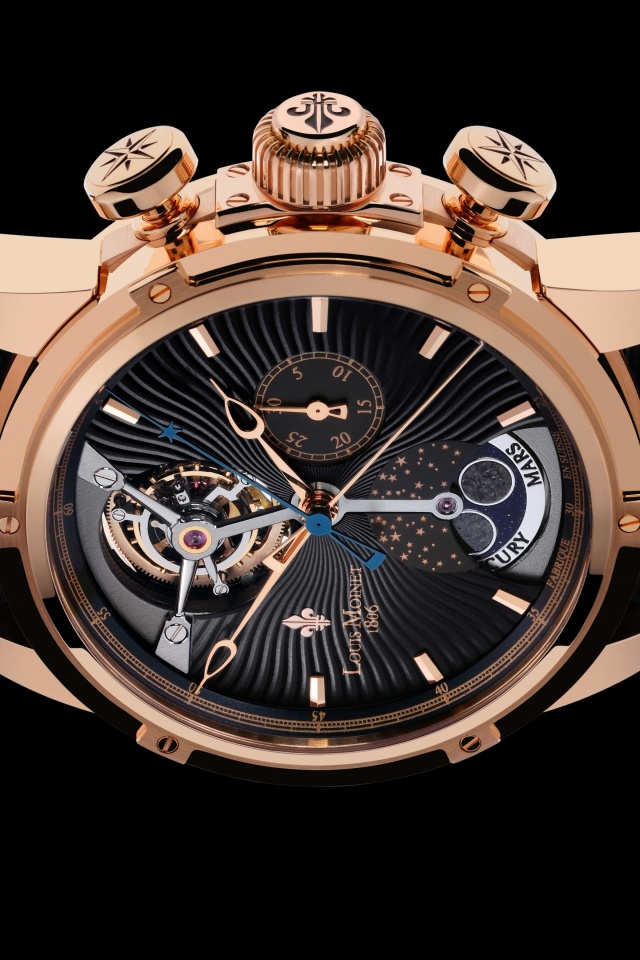 Обои Louis Moinet Chronograph 640x960