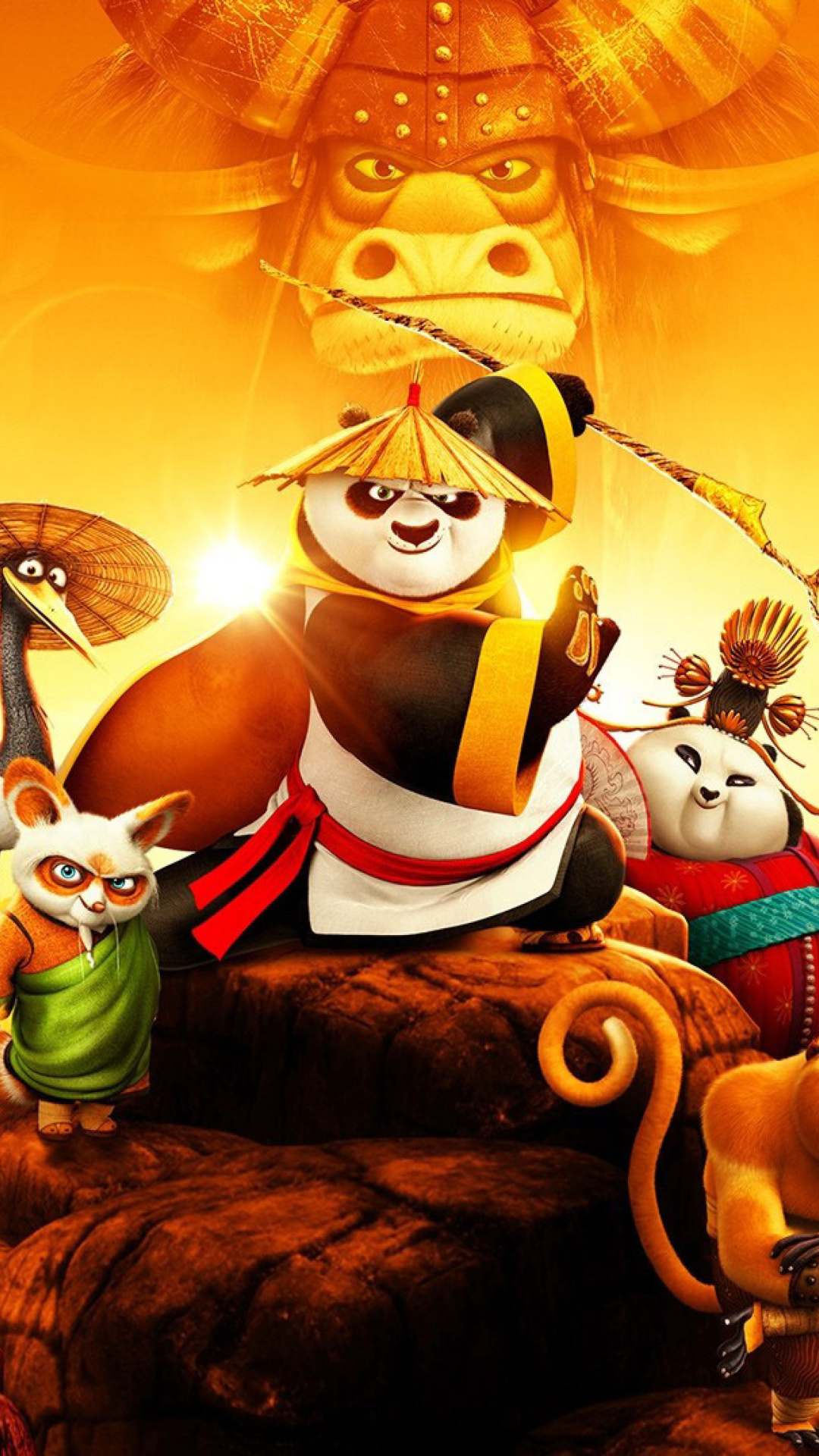 Kung Fu Panda 3 3D wallpaper 1080x1920