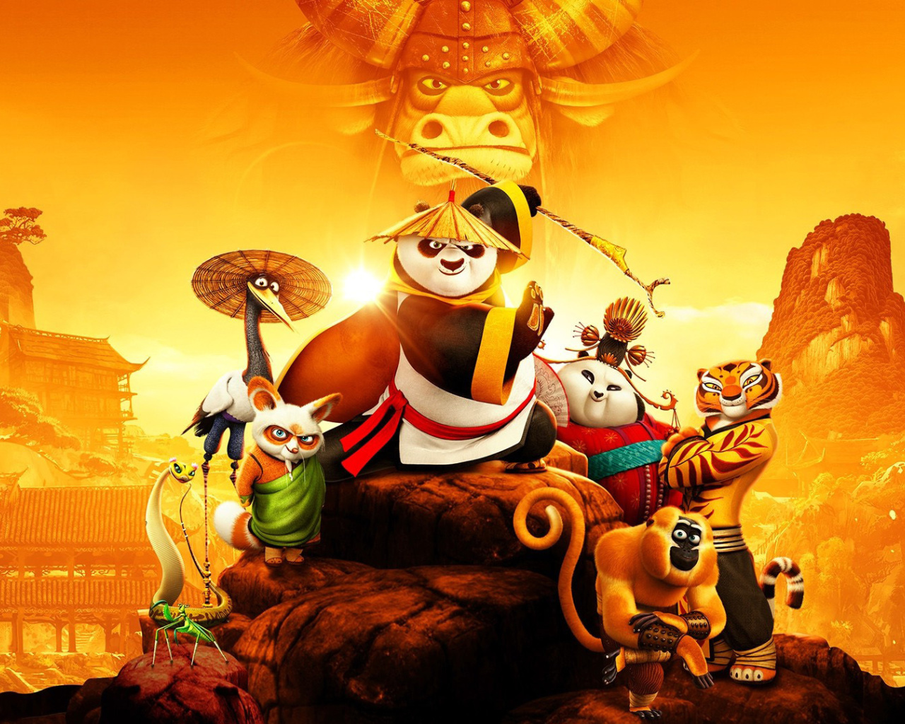 Sfondi Kung Fu Panda 3 3D 1280x1024