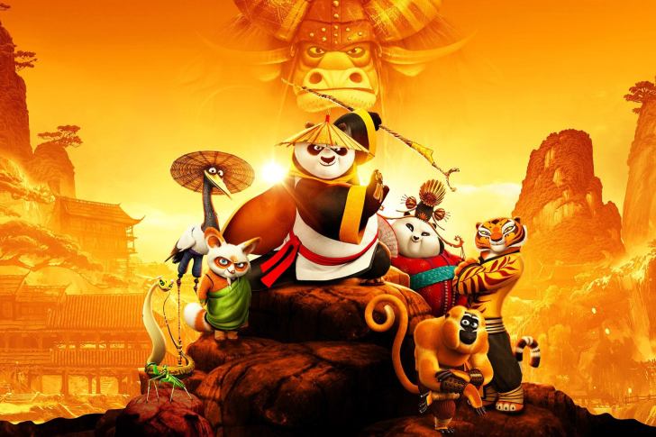 Fondo de pantalla Kung Fu Panda 3 3D