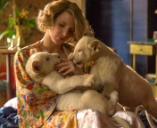 Fondo de pantalla The Zookeepers Wife Film with Jessica Chastain 176x144