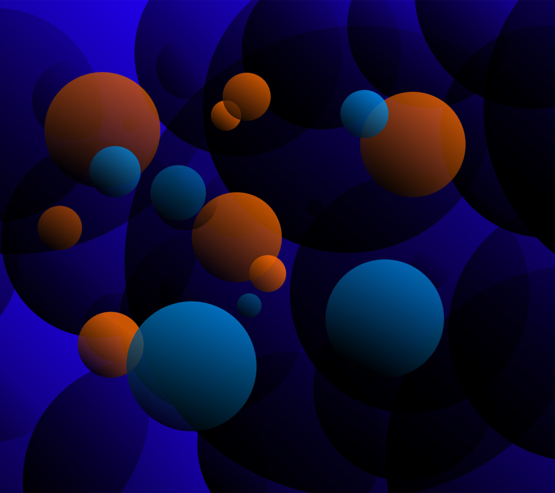 Das 3D Spheres Wallpaper 1080x960