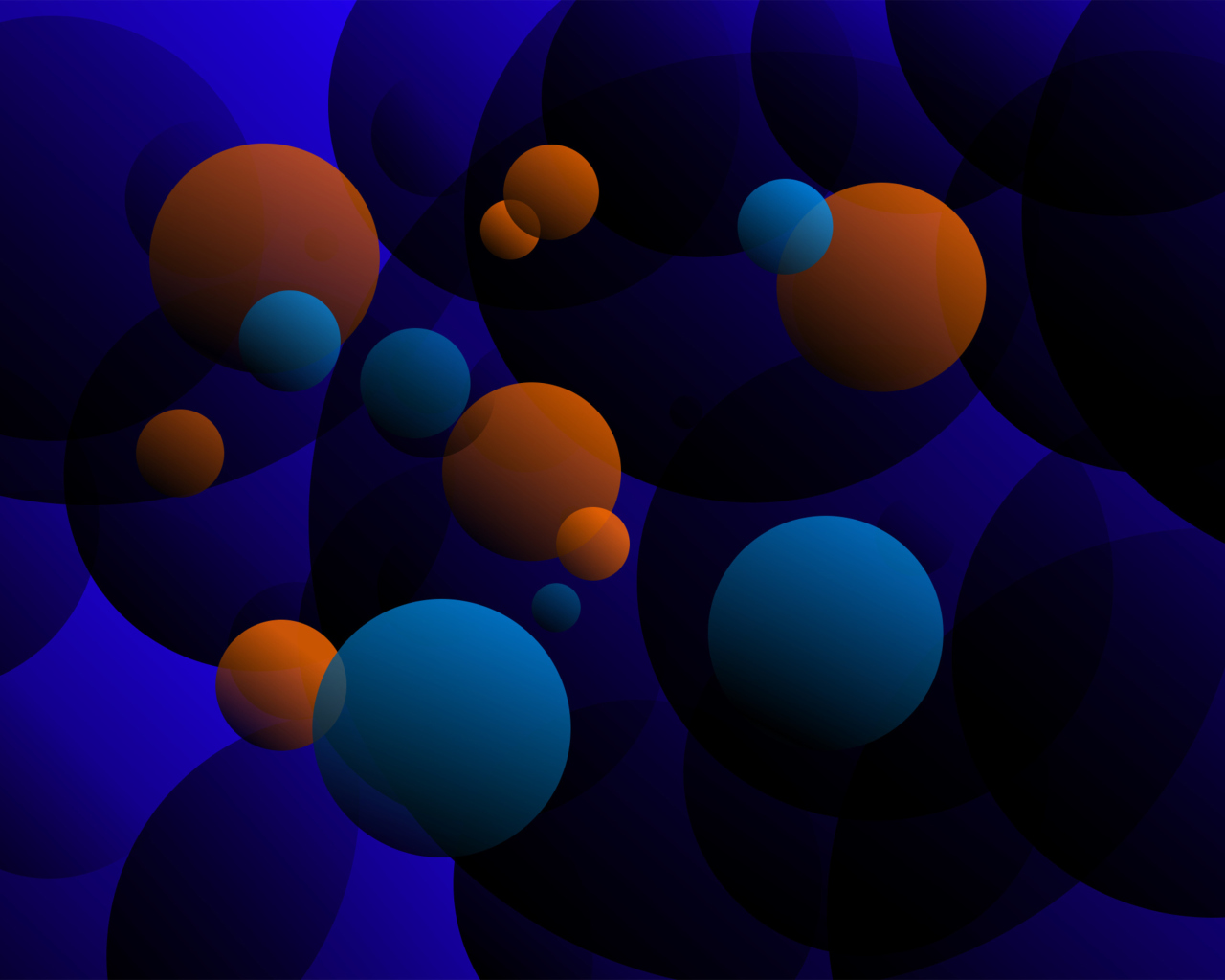 Screenshot №1 pro téma 3D Spheres 1280x1024