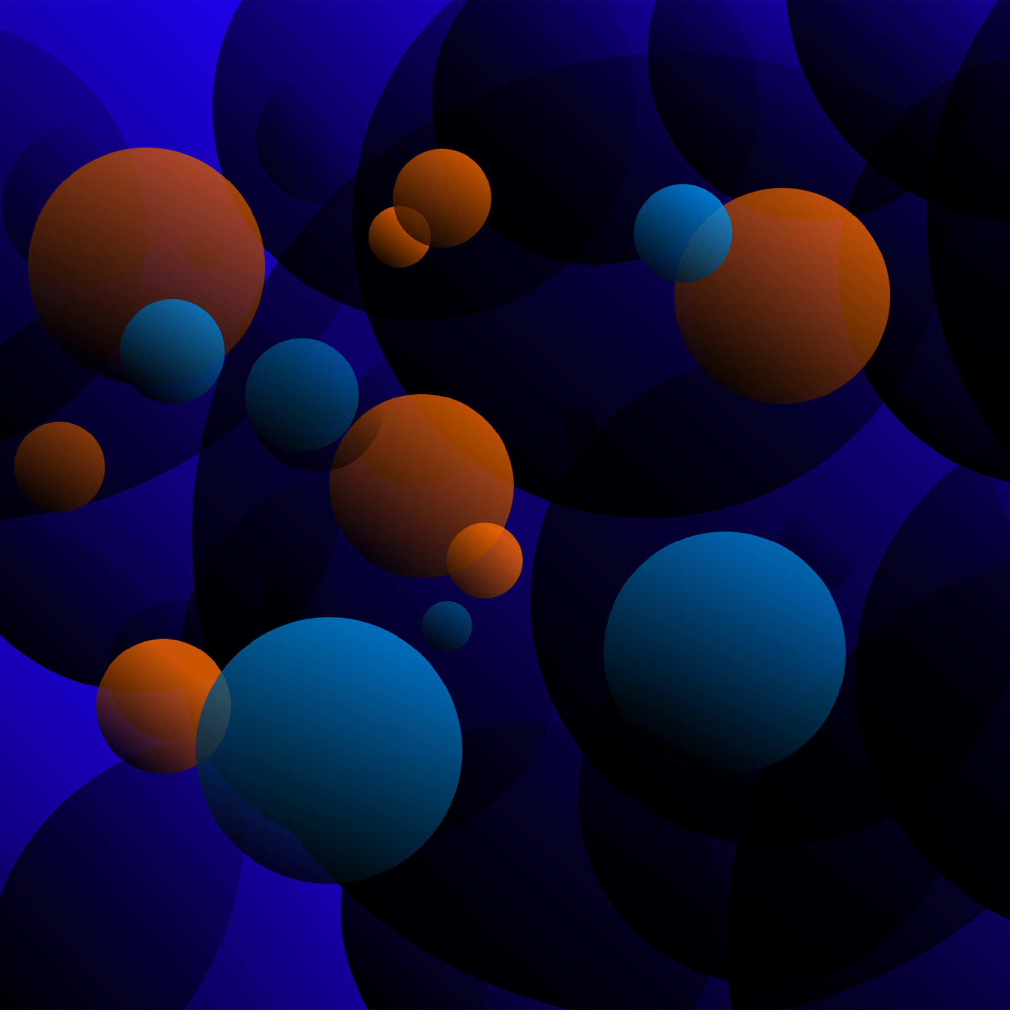 3D Spheres wallpaper 2048x2048